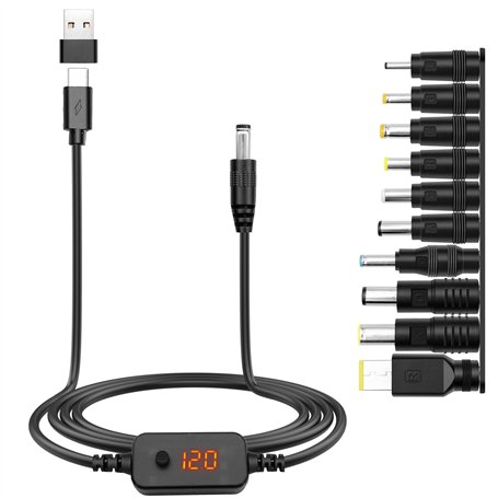 Hoembpn Cable Alimentation Adaptateur PD/USB vers DC 5V