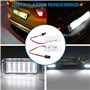 Merautop SJ Lot de 2 lampes LED de rechange pour plaque d'immatriculation F0.r-d Fiesta Galaxy MKIII C-MAX Focus Jaguar XF Range