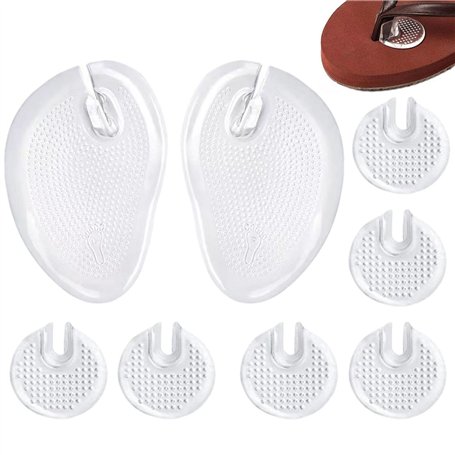 3 Paires De Coussinets De Protection Des Orteils Et 1 Paire De Coussinets De Protection De L'Avant-Pied