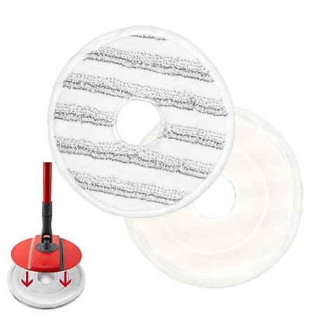 QFEHTHSK Tête De Vadrouille Ronde De Remplacement 2 Pièces