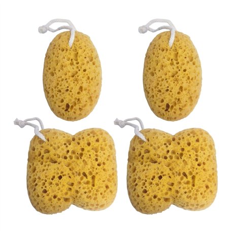 4 Morceaux D'Éponge De Bain Douce