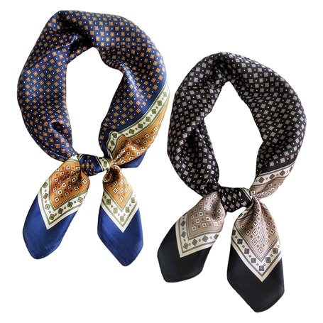 Foulard En Soie Pour Hommes 2Pcs