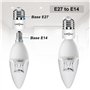 ILEEDear E27 vers E14 Adaptateur de douille de 6 pièces Adaptateur Convertisseur de douille de base de lampe de haute qualité po