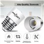 ILEEDear E27 vers E14 Adaptateur de douille de 6 pièces Adaptateur Convertisseur de douille de base de lampe de haute qualité po
