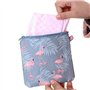 Xrten 4 Pièces Porte-Monnaie Femme Petit Pochette en Toile pour Protections Hygiéniques, Mouchoirs ou Maquillage Sac Organisateu