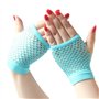 XLKJ Lot de 12 Paires de Gants Demi-Doigts en Résille pour Femme Gants de Filet de Pêche Créatifs de Collocation