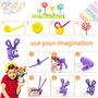 MULEVIP Pipe Cleaners Crafts Kit 1500+ Pcs Bricolage Enfant Pipe Cleaners Crafts Set, Kit Bricolage Enfant, Fournitures Éducativ