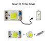 Tesfish 2PCS Puce LED 50W Blanc 6000K 220V COB Chip Aucune Soudure Requise Pilote IC Intelligent Intégré Pour Lumière d'Inondati
