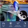 Kytpyi cendrier voiture, cendrier de plage, Cendrier créatif déclairage coloré avec lumière LED et support, cendrier portable au