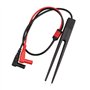 HALJIA Multimètres Sonde Fil SMD Puce Test Pince Mètre Sonde Plomb Multimètre Brucelle Résistance Condensateur SMD Inductance Te