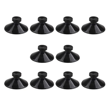 HALJIA Lot de 10 ventouses en Caoutchouc pour Aquarium Noir 27 mm