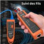 Testeur de Câble Réseau, Proster Testeur RJ45 Traceur de Câble Électrique RJ45 RJ11 avec Écouteur Portable Testeur de Câble Télé