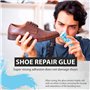 Colle Chaussures Semelle Extra Forte, 120ml Colle pour Chaussure Semelle, Adhésif pour Chaussures Imperméable et Résistant à l'u