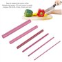 Professionnel Ruby Whetstone, 6 PCS 3000# Grit Polishing Oil Stone Sharpener Pierre à aiguiser Whetstone Tool Set