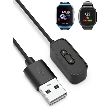 Bicmice Câble de Charge Magnétique USB 1 m Compatible Avec Montre Intelligente Xplora X5/X5 Play/X4 Kids - Pour Montre Enfant