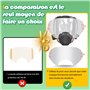 Trudsafe Cache-objectif détachable compatible avec les masques 3M 6885, 6000, 6800, 6900, paquet de 30, cache-objectif en plasti