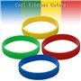 MICREEN 8 Pièces Bracelets en Silicone en Caoutchouc pour Enfants, Bracelet de Bloc de Construction Coloré pour la Fête du Festi