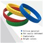 MICREEN 8 Pièces Bracelets en Silicone en Caoutchouc pour Enfants, Bracelet de Bloc de Construction Coloré pour la Fête du Festi