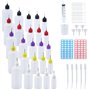 JRSHIRLEYLTD Lot de 25 flacons applicateurs de colle transparente pour liquides en plastique pour quilling