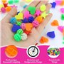 Lot de 246 perles de rayons de vélo colorées - Accessoires de vélo pour enfants - Perles de rayons de vélo réfléchissantes - Déc