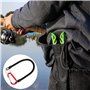 Pêche Cordons Lanière de Pêche Lot de 8 Porte-clés de Ressort en Spirale avec Mousqueton, Rétractable Corde Anti-Disparition de 
