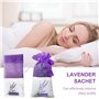 Lot de 30 sachets de Lavande avec 30 Rubans de Fils - Violette - Organisateur pour Petits Objets - Sacs parfumés - Sacs avec Cor