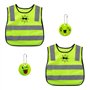 2 gilets réfléchissants haute visibilité