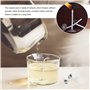 Lot de 500 mèches de bougie (26 mm) et 40 autocollants pour mèche de bougie en coton naturel pour la fabrication de bougies et l