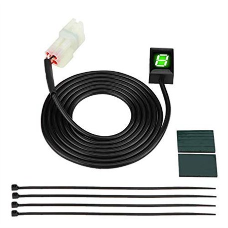 Indicateur de vitesse - indicateur de rapport engagé moto 6 vitesse numérique Indicateur de vitesse Levier de vitesses d'afficha