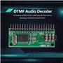 Module de Décodeur Audio MT8870 Module Vocal à 16 Canaux Carte de Décodeur Audio DTMF pour la Composition et le Décodage de Télé