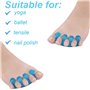 Séparateurs D'Orteils En Silicone, 1 Paires Séparateurs D'orteils Pédicure, pour Hommes et Femmes, Souple et Flexible