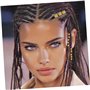 Lot de 60 dreadlocks dorés - Accessoires de cheveux - Perles en métal - Pour tresses