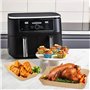 150pcs Papier Cuisson Air Fryer，Rectangulair Paper Liners Friteuse Sans Huile Accessoires，Papier Sulfurisé Feuilles，Doublure en 