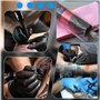 VireEyU Kit d'Accessoires de Tatouage 204 Pièces, Incluant 4 Bandages de Prise Noirs et 200 Housses de Stylo Jetables, Essentiel