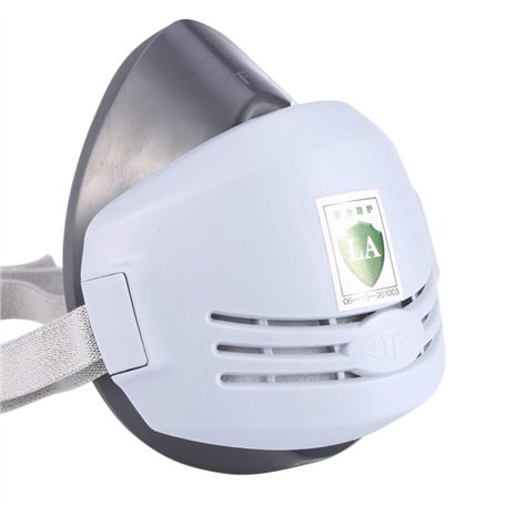 Masque de soudure protection respiratoire anti-poussière soudeur filtre menuiserie pulvérisation Demi masque Gris