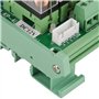 Module Relais 4 Canaux pour Montage sur Rail DIN, Module d'Interface de Relais de Puissance avec Indicateur LED 16A DC 12V