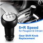 Vinabo Pommeau de Levier de Vitesses Manuel 5 Vitesses pour Peugeot 106 107 205 206 306 307 308 406 2008 3008 / CITROEN Picasso 