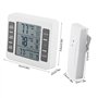 MAGT Thermomètre de réfrigérateur, thermomètre de congélateur de réfrigérateur avec Alarme sonore audionumérique numérique sans 