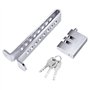 Acier Inoxydable 8 Trous Serrure en Embrayage Frein Sécurité Car Brake Pedal Lock avec 3 Clés