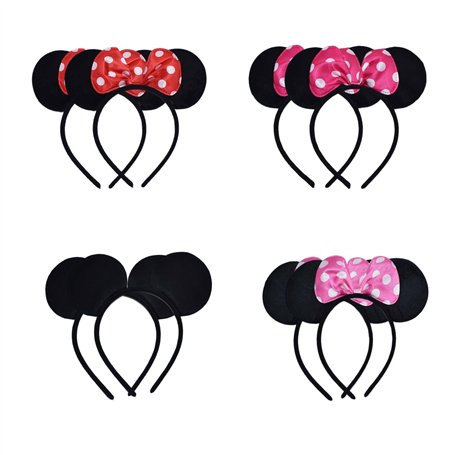 KALUROIL 8 PCS Minnie Mouse Oreilles Bandeau
