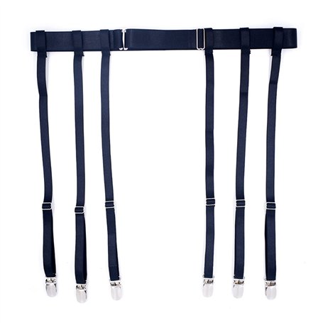 FLAVNTEL Porte-jarretelles pour Femme Chaussettes Sexy Porte-jarretelles pour Bas de Cuisse avec 4/6 Clips Métalliques