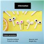 100 Pièces Assorties Dessin Animé Yeux Fourchette à Fruits Enfants Nourriture Gâteau Pics Cure-Dents Réutilisable Décoration Fou
