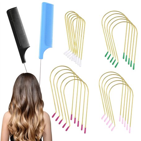 22 Pièces Clips de Rouleaux Chauds Pinces de Rouleaux Chauds de Remplacement Assorties pour Rouleaux Clips à Bigoudis