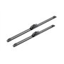 Bosch Balais d'Essuie–Glace Plats Aerotwin Retrofit AR531S, Longueur: 530mm/450mm – 1 Paire de Balais avant