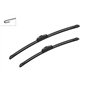 Bosch Balais d'Essuie–Glace Plats Aerotwin Retrofit AR531S, Longueur: 530mm/450mm – 1 Paire de Balais avant