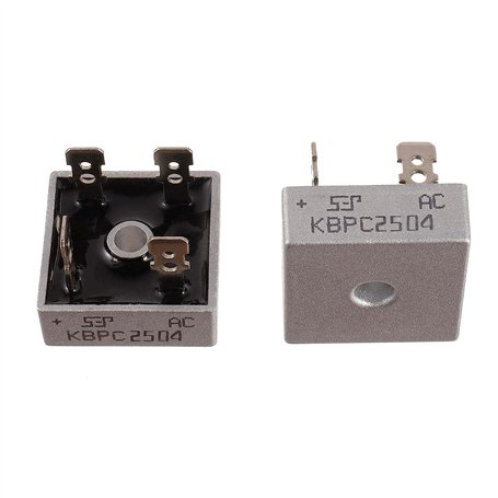 BOJACK KBPC2504 Diodes de redresseur de pont 25A 400V Axial KBPC2504 Diodes de silicium électroniques à onde complète de 25 A 40