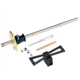 YOSELIN Ensemble d'outils de marquage de roue gabarit à queue d'aronde comprenant 2 cutter de roue verrouillé pour bois dur 1 ja