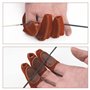 MiOYOOW Gants de Tir à l'arc, 3 Doigts en Cuir Réglable Accessoires Protection de Tir Chasse pour Arc Classique Arc Traditionnel