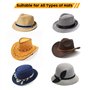 30 pièces Hat Size Reducer, 5mm D'épaisseur Insertion de Chapeau avec 10 pièces Sueur Doublure, Blanc et Noir Réducteurs de Tail