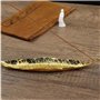 Porte-Encens,Porte-Bâton d'encens Métallique,Support à Encens en Forme Feuille,Porte Bruleur Encens,Brûleur d'encens,pour Access